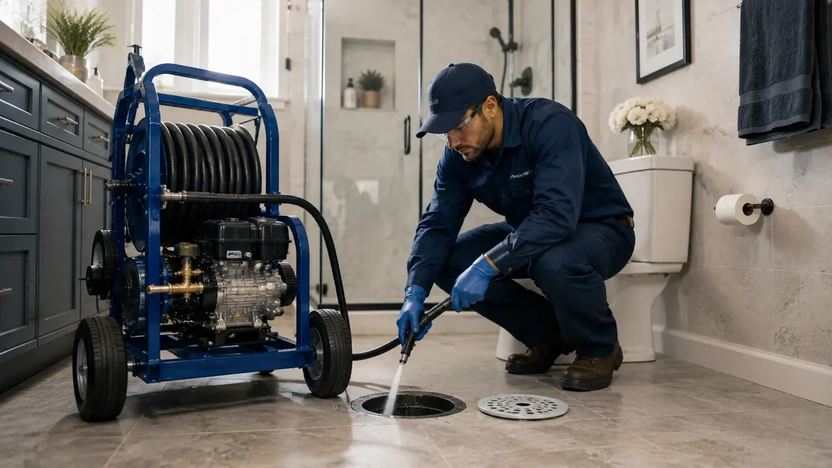 Bathroom Drain Hydro Jetting in Pismo Beach