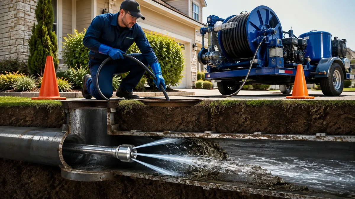 Main Sewer Line Hydro Jet Cleaning in Pismo Beach
